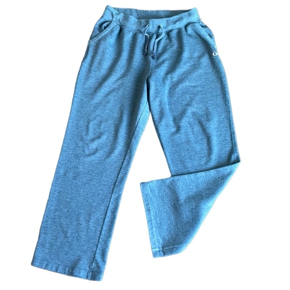 Champion Wide Leg Gray Sweatpants - Picture 1 of 9